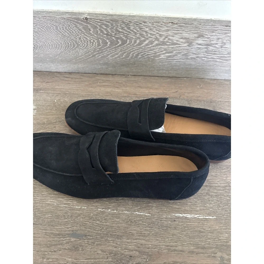 The Sacca Donna Black Men's Dress Shoes Size 45 Suede